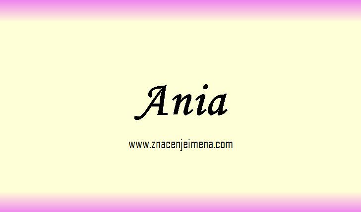 Ania Zna enje Imena